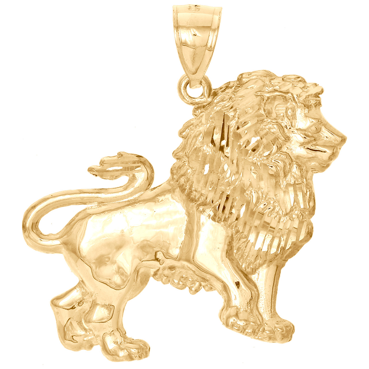 Real 10K Yellow Gold Two Tone Full 