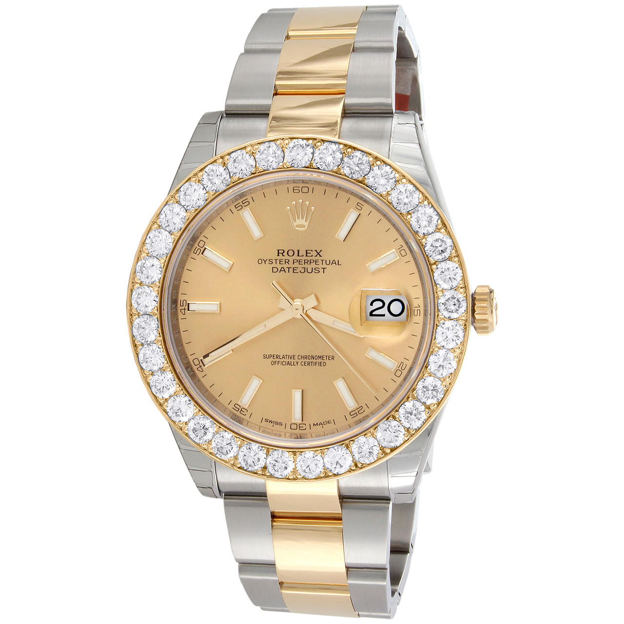 Rolex datejust shop 41mm diamond bezel