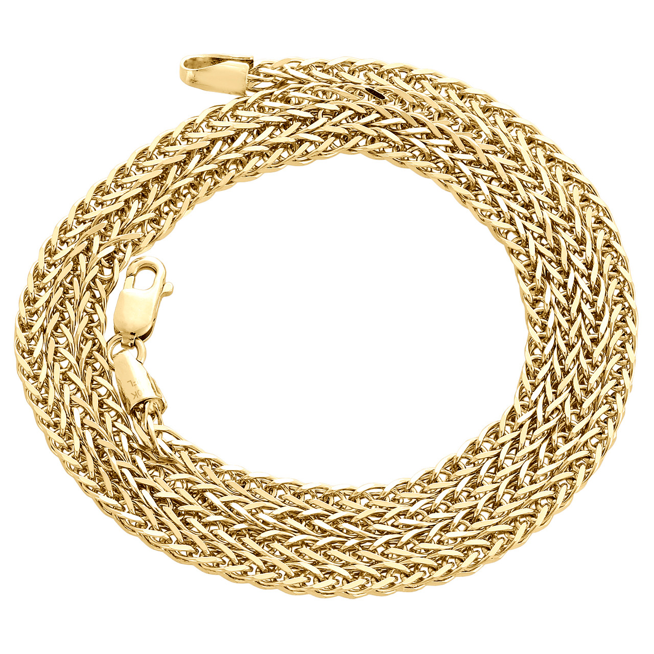14K Solid Gold 2.25mm Rope Necklace 18 / 14K Yellow Gold
