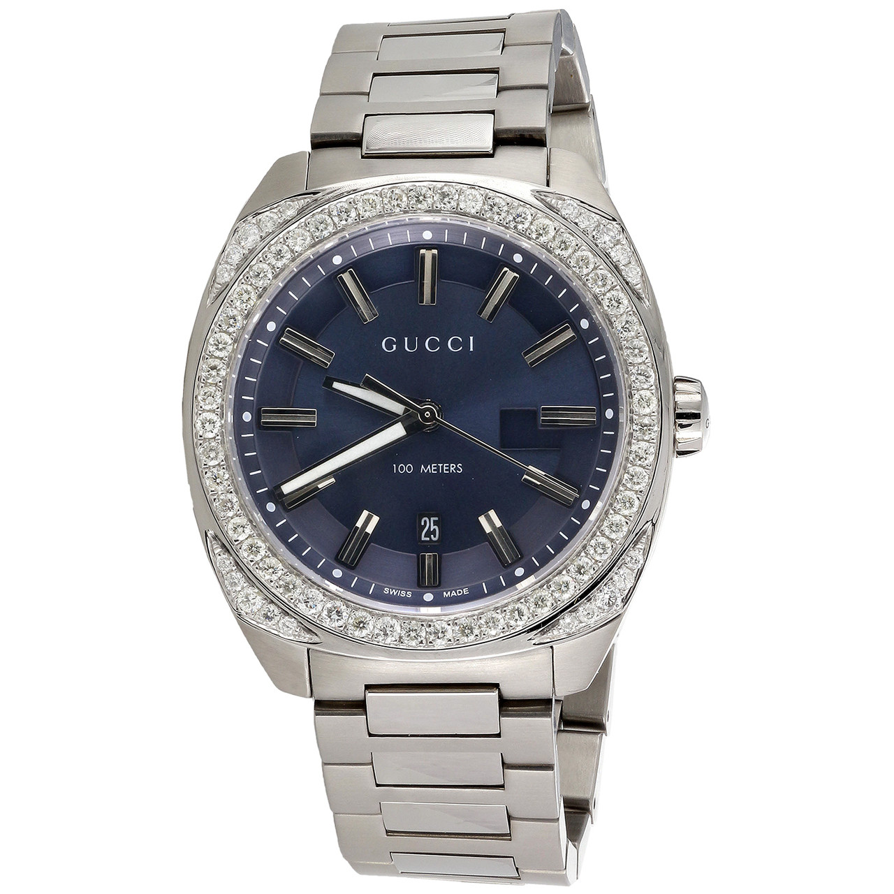 Nouvelle montre homme Gucci gc2570 v ritable diamant ya142303