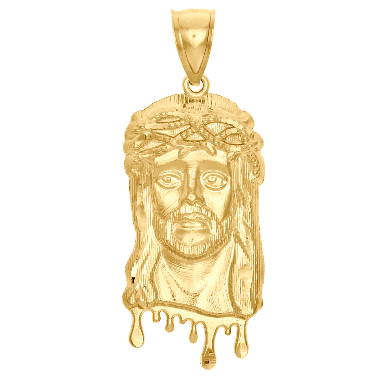 10K Yellow Gold Fancy Statement Jesus 