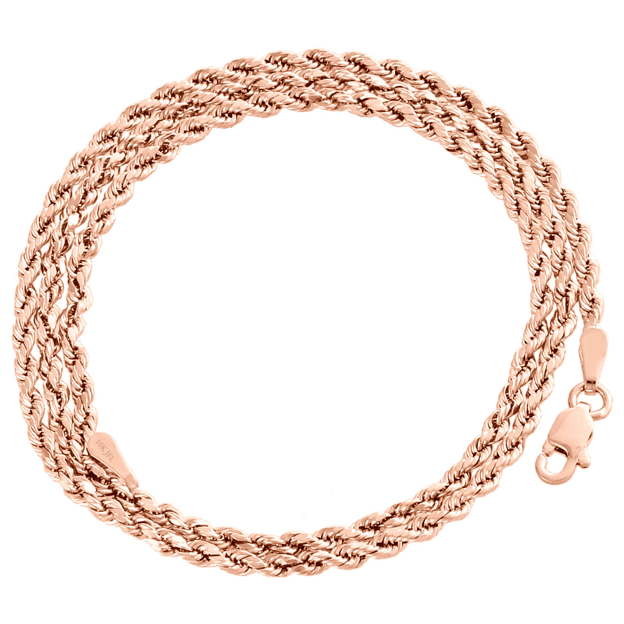 Hollow Rope Necklace 14K Rose Gold 30 Length 2.4mm | Jared