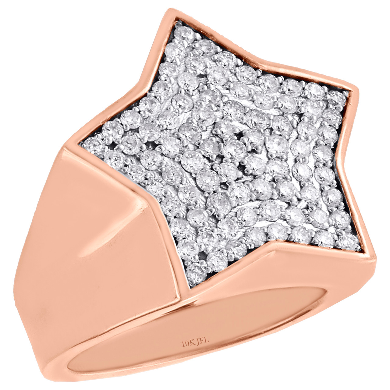 Mens star sales diamond ring