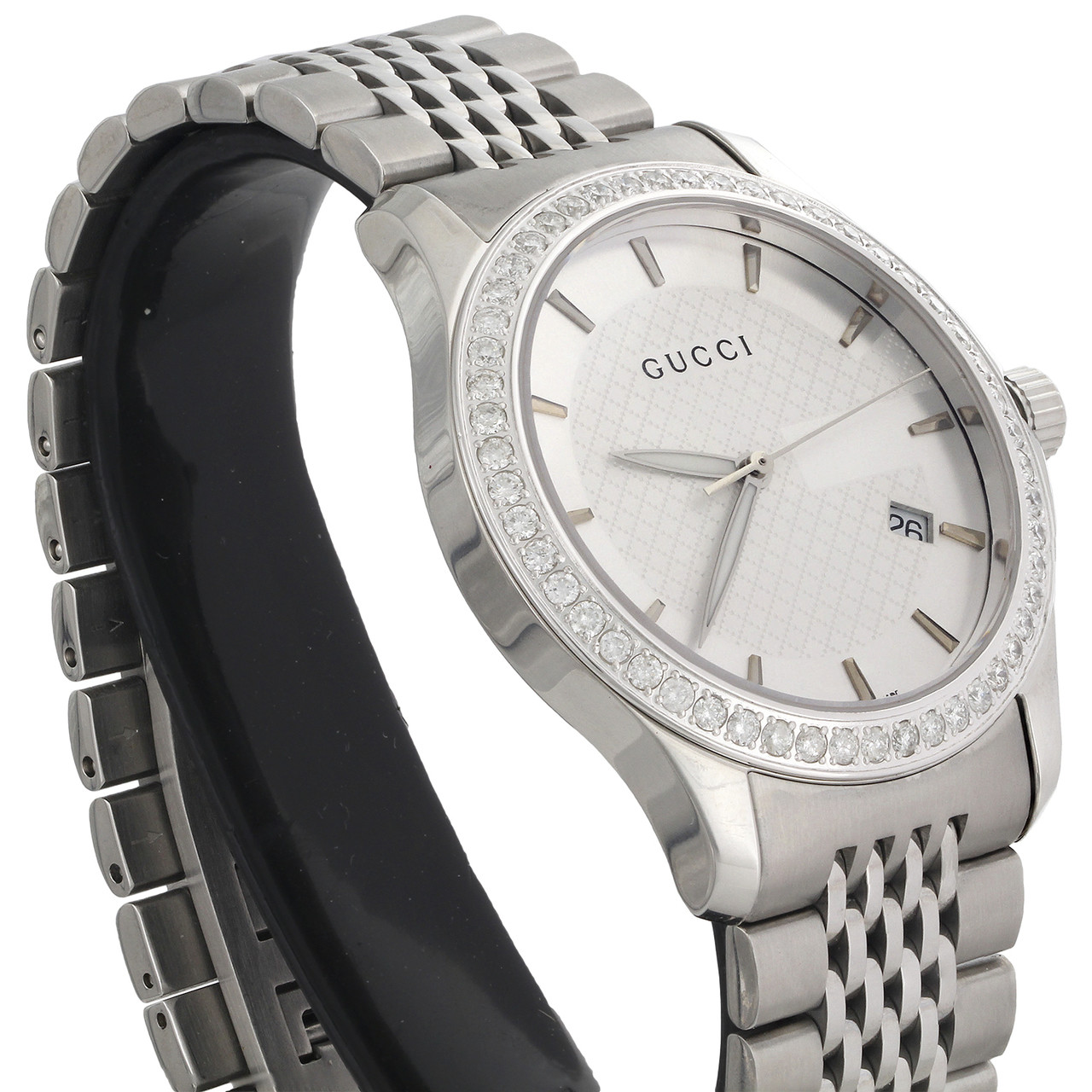 Gucci Ya126401 Genuine Diamond Watch 