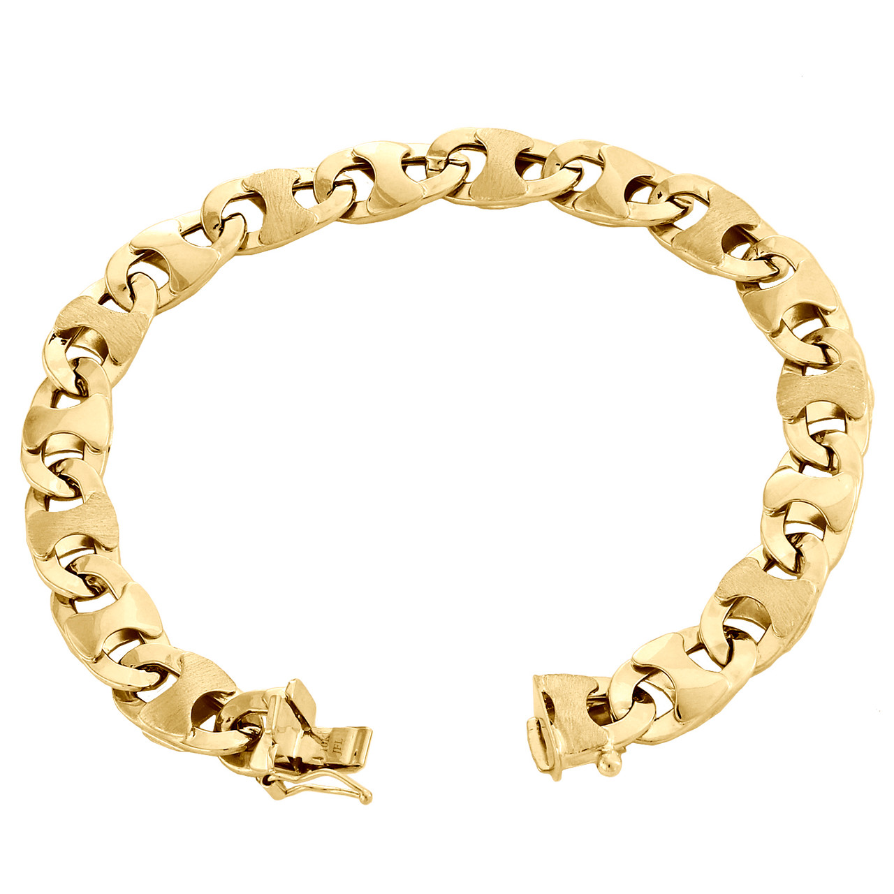 10K Yellow Gold Mens Diamond Cut 9mm 