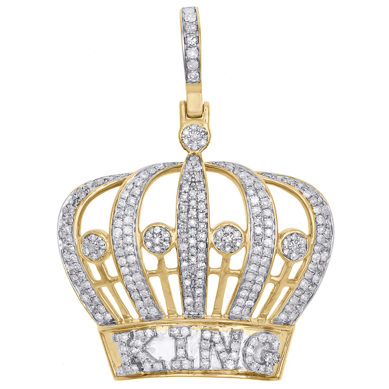 diamond king crown pendant