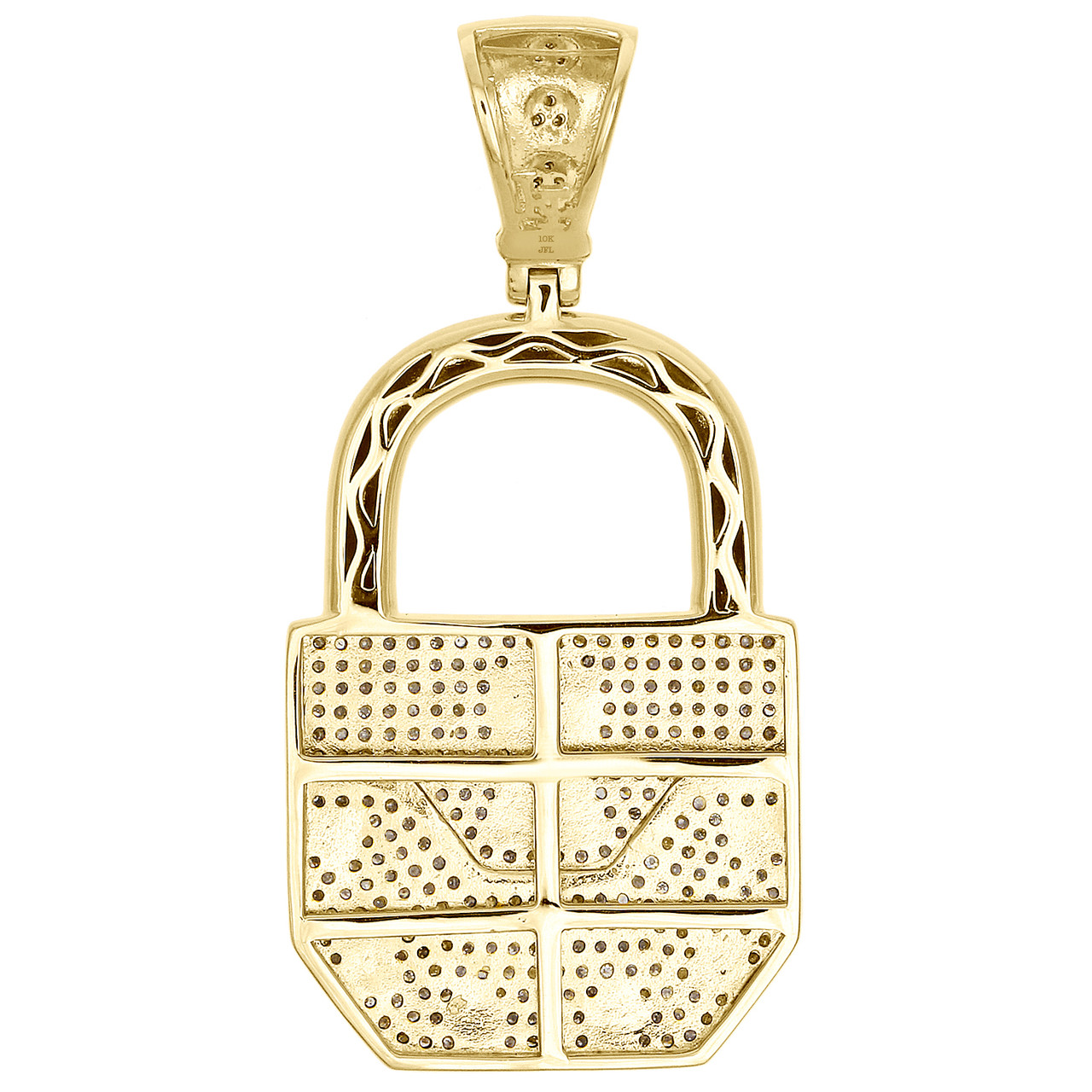 Louis Vuitton Diamond Padlock Charm Pendant