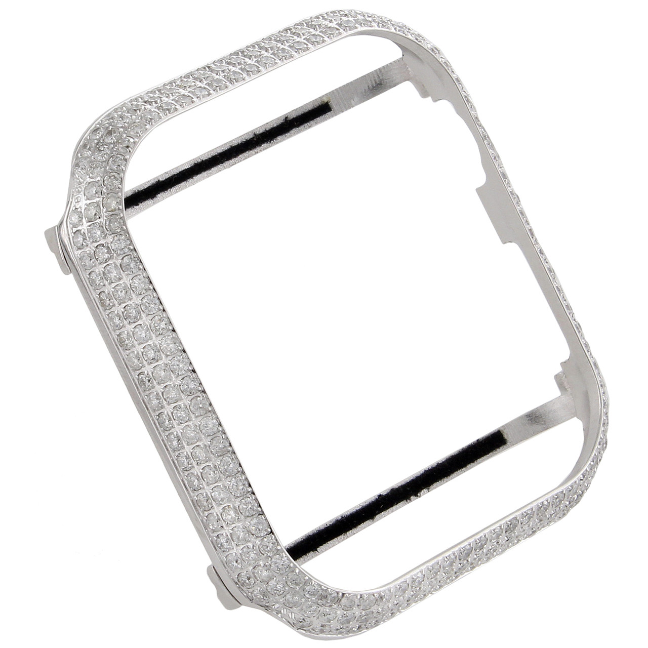 Apple Watch Series 4 Stainless Steel 44mm Sport Bezel Genuine Diamond Case  4 CT. - JFL Diamonds u0026 Timepieces