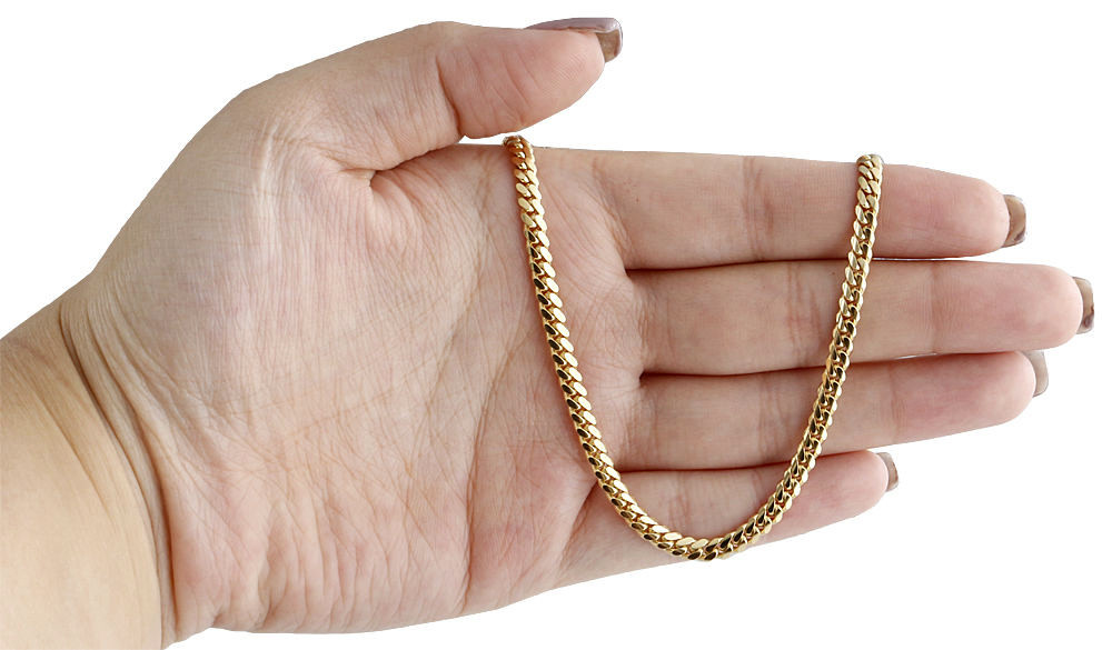 18K Yellow Gold 4.10mm Super Solid 