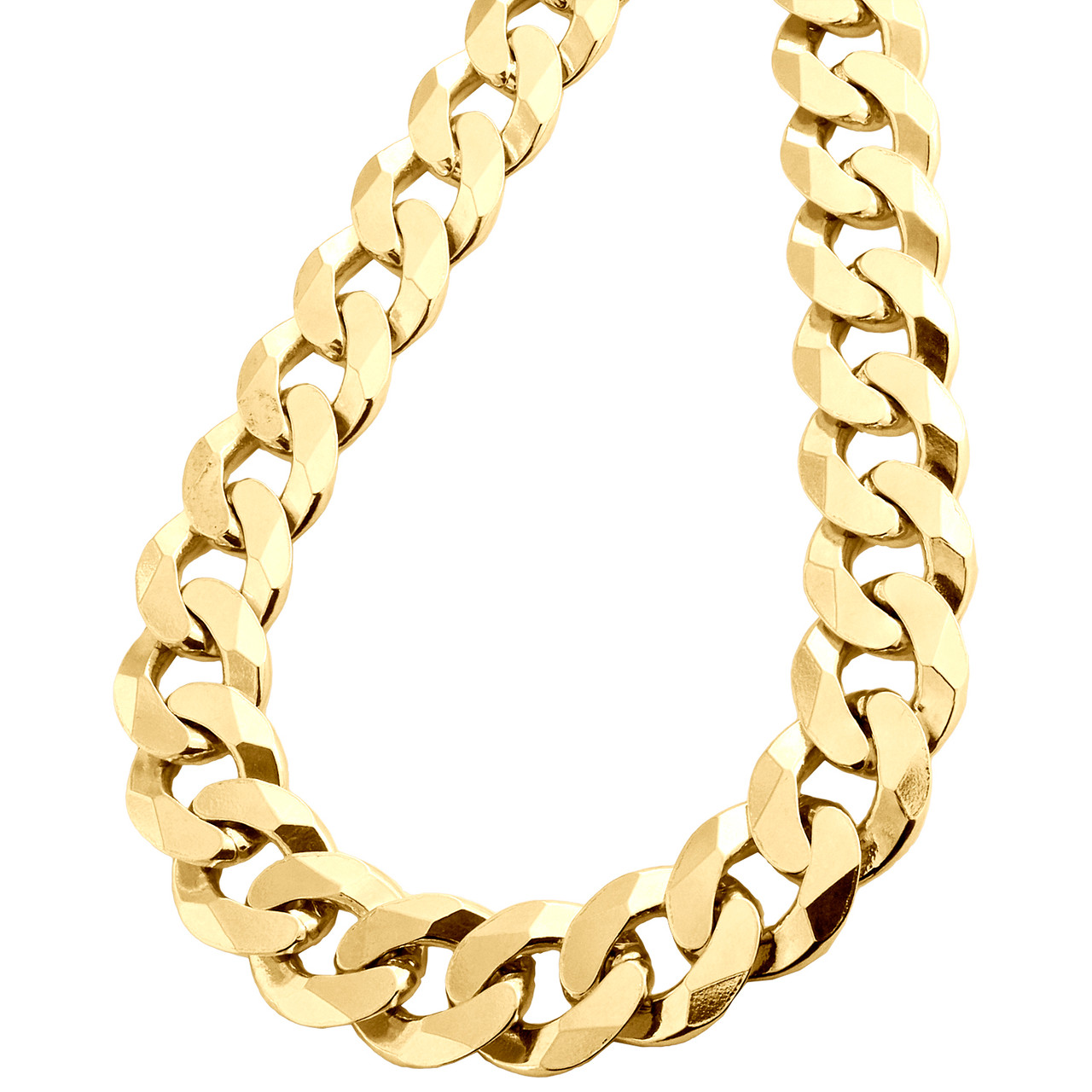 Cuban Curb Link Chain Mens Necklace 24 