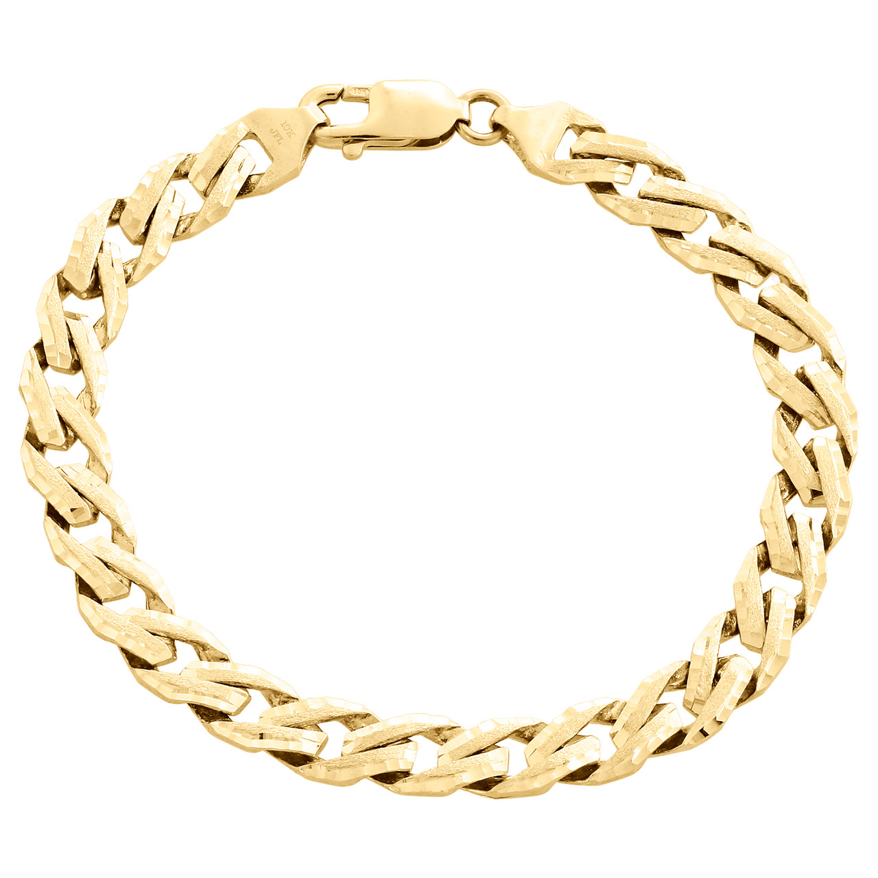 10K Yellow Solid Gold Mens Franco Bracelet 4 mm – Avianne Jewelers