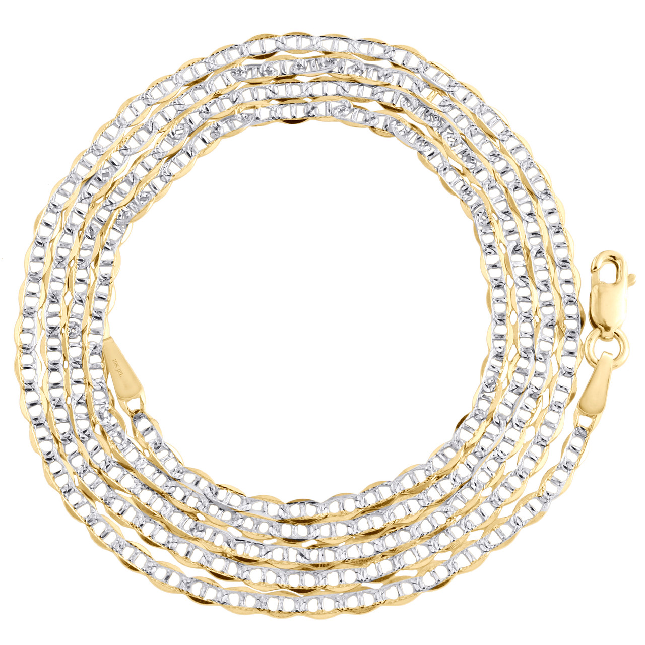 AFJ Gold Collection - Mariner Chain Link Necklace, Yellow Gold – AF Jewelers