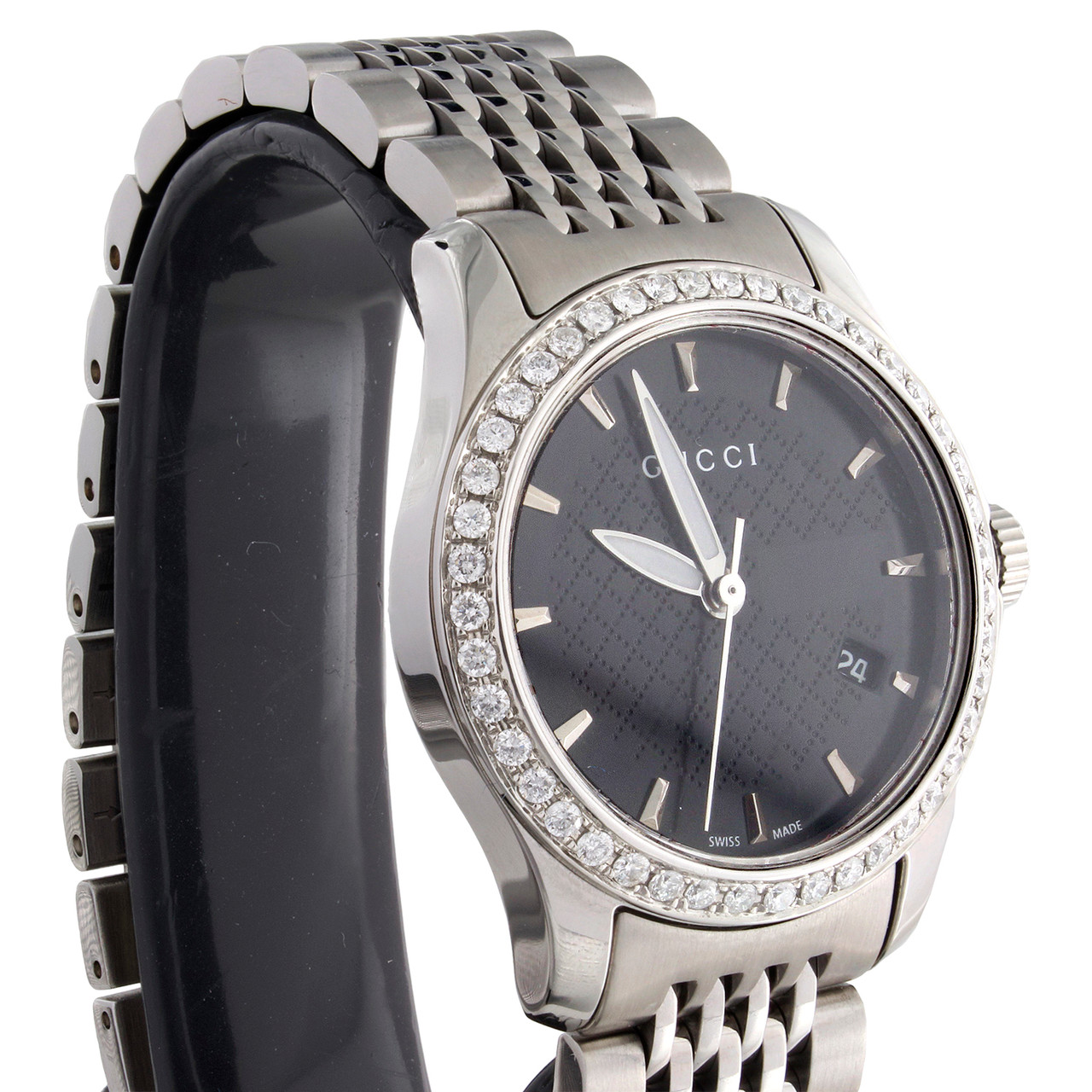 Gucci Ya126502 Diamond Watch G-Timeless 