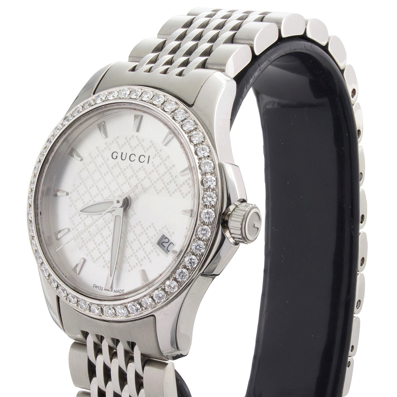GUCCI 腕時計 G-TIMELESS YA126501 Gucci Ya126501 Diamond Watch G-Timeless Ladies 27mm S. Steel