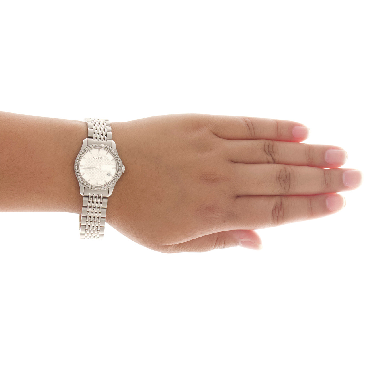 GUCCI 腕時計 クオーツ シルバー G-TIMELESS YA126501 YA126501 Gucci 126 G-Timeless Ladies Steel Watch
