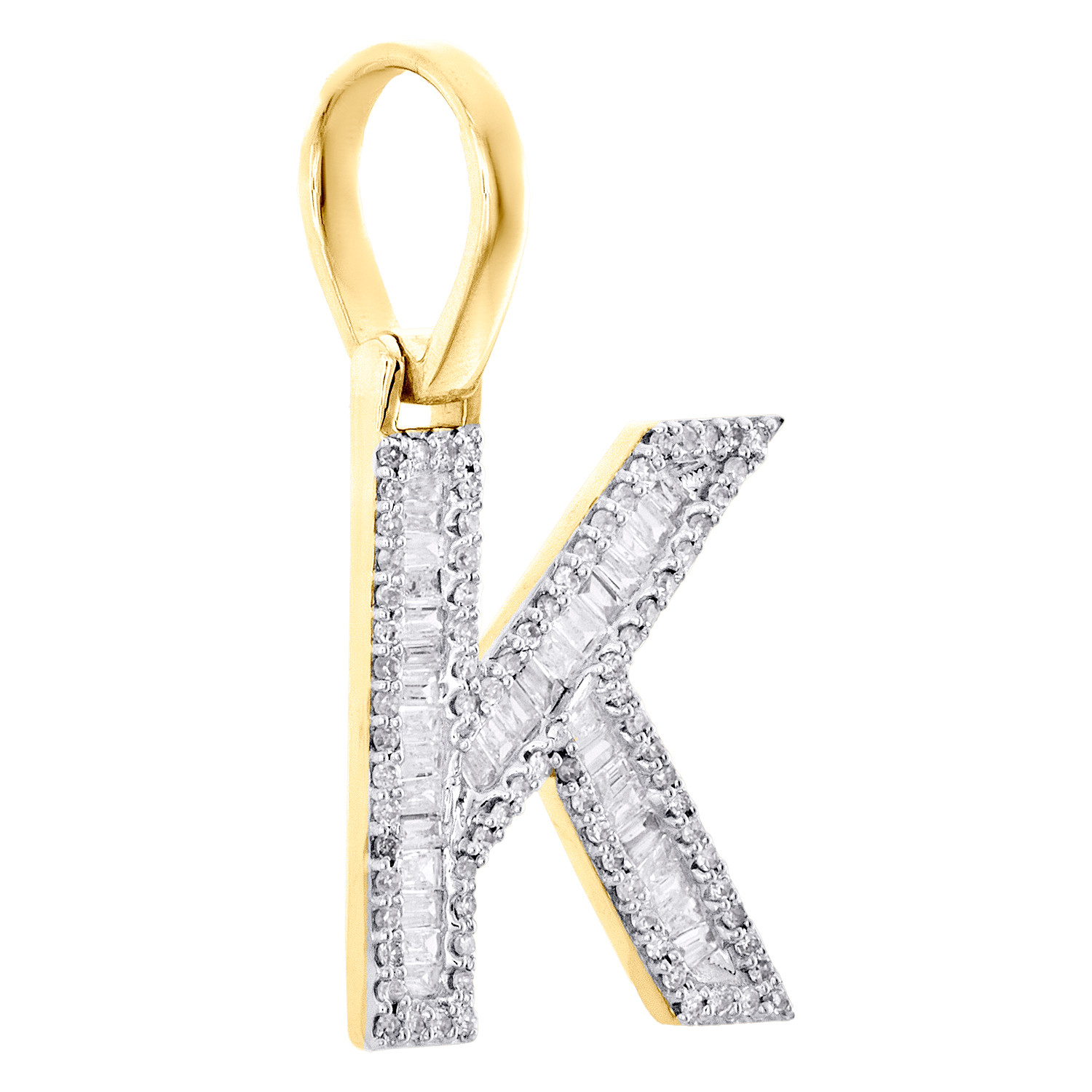 Lucky Letter K Diamond Pendant
