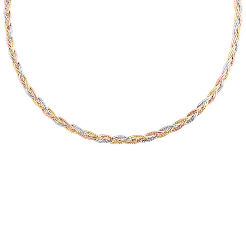 Twisted Chain Texture Necklace 18 