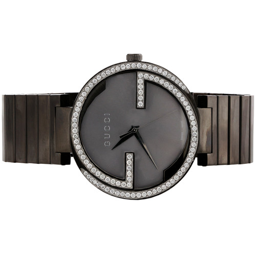 GUCCI Interlocking Anthracite 42mm Gray 