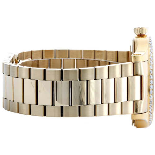 Reloj de diamantes Gucci Ya126461 G-Timeless 38 mm Esfera con patrón de  acero PVD dorado 1,75 CT - JFL Diamonds \u0026 Timepieces