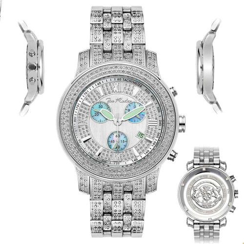 Men's Diamond Watch Joe Rodeo J2024 Fully Loaded 3.5 Ct Illusion 