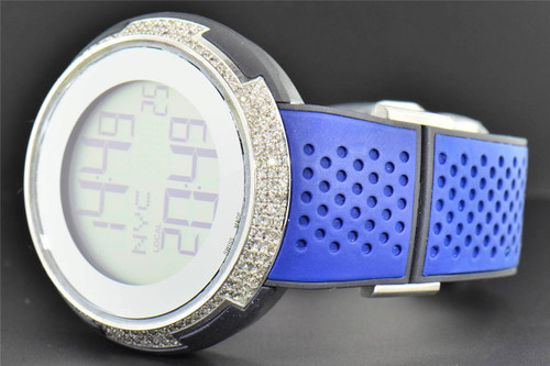 Nuevo reloj digital con esfera de 49 mm Gucci i- Gucci ya114105 con diamantes personalizados para hombre
