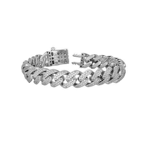 925 Sterling Silver Moissanite 11mm Custom 2 Row Miami Cuban Bracelet | 7" to 9"