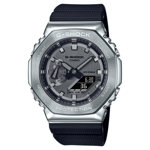 Casio G-Shock GM2100-1A Stainless G-Steel Digital Analog GM-2100 Series Watch