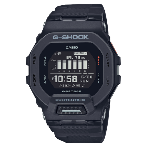 Casio G-Shock MOVE GBD200-1 Sports Strava Black Digital LED GBD-200 Series Watch