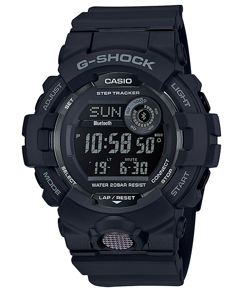 Casio G-Shock MOVE GBD800-1B Sports Men's Black Digital LED GBD-800 Series Watch
