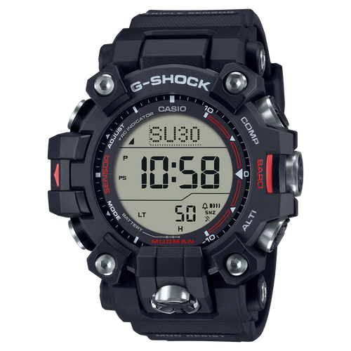 Casio G-Shock Mudman Series GW9500-1 Master of GLand Black Red Digital LED Watch