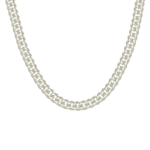 925 Sterling Silver Box Clasp Plain 8.4mm Solid Miami Cuban Chain | 18" to 26"