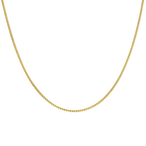 Sterling Silver Yellow Gold Plated Lobster 1mm Solid Franco Chain | 16" to 26"