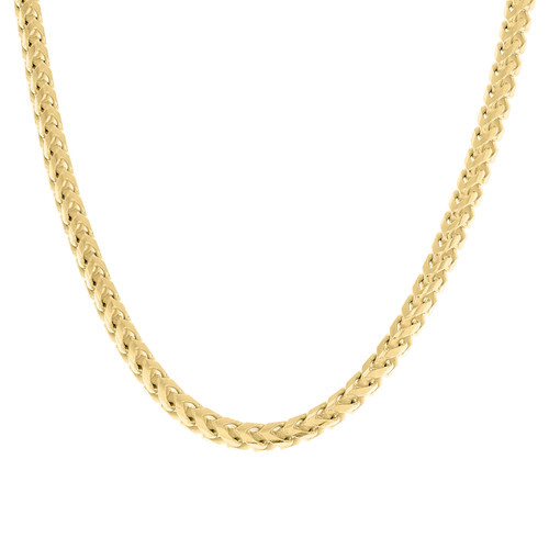 Sterling Silver Yellow Gold Plated Lobster 4.2mm Solid Franco Chain | 20" to 28"