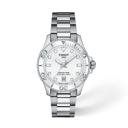 Tissot Seastar 1000 T120.210.11.011.00 Stainless Steel White Dial Watch - No Box