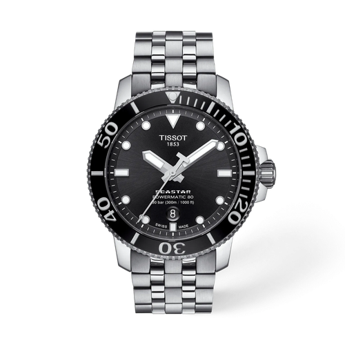 Tissot Seastar 1000 T120.407.11.051.00 43mm Black Dial Automatic Watch - No Box
