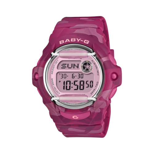 Casio G-Shock BG169CM-4 Girl's Baby-G Women's Pink Camo BG-169 Series LED Watch