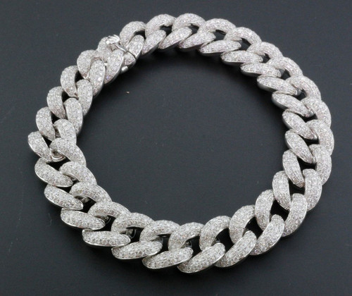 Fake diamond sales bracelet mens