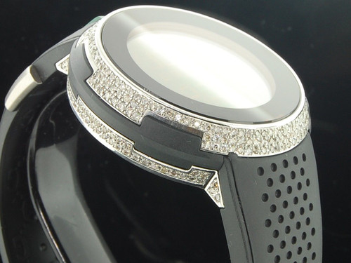 New Mens Custom Diamond Gucci Watch I-Gucci YA114103 Orange Digital Face 49 MM