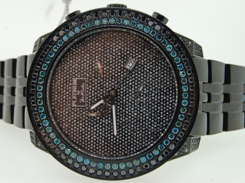 MENS JOE RODEO JOJINO BLUE 6.5C DIAMOND ILLUSION WATCH