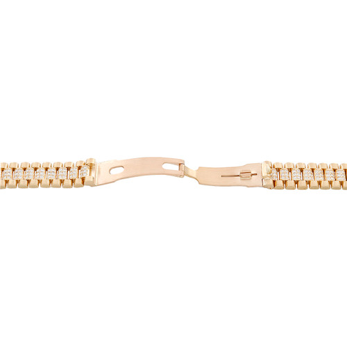 Cinturino per orologio President Diamond da donna in oro giallo 18 carati  per Rolex DateJust 2,38 CT. - Diamanti e orologi JFL