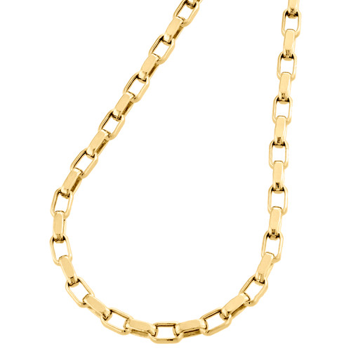 Link Oval Rectangle Chain 4mm Necklace 