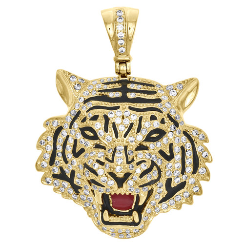 tiger diamond pendant