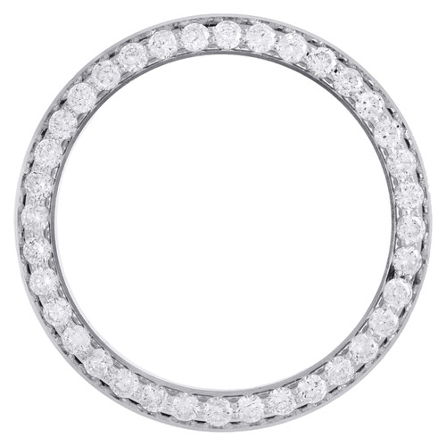 Vrai Diamant 5 pts. Lunette sertie de perles pour montre Rolex DateJust de taille moyenne de 31 mm, 1,70 CT