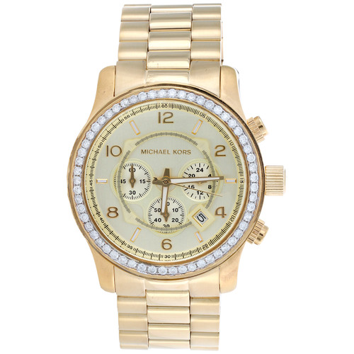 Michael kors watch men's gold tone store stainless steel bracelet mk8077