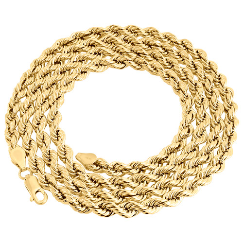 14k Gold Rope Chain 20 Inch Gold Chain Walmart 14K Yellow Gold 5mm