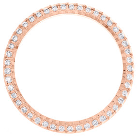 Custom U-Cut Fluted Diamond Bezel For Rolex DateJust 36 Fits 36mm Watch 0.85 CT.