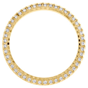 Custom U-Cut Fluted Diamond Bezel For Rolex Date Just 36 Fits 36mm Watch 0.85 CT.