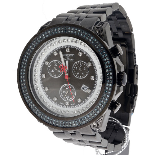 Joe Rodeo Platinum Gray MOP Blue Diamond Watch Aqua Master JoJino