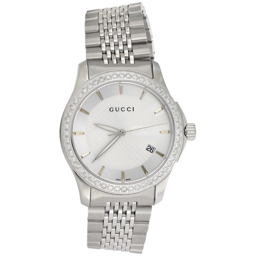 Gucci Ya126401 Genuine Diamond Watch 