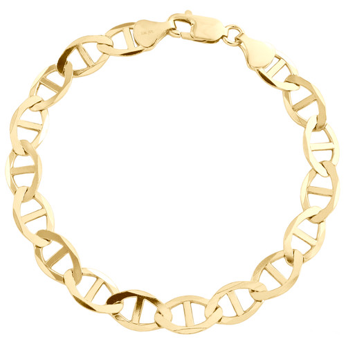 FB Jewels Solid 14K Yellow Gold Anchor ID Bracelet FB Jewels Solid 14K Yellow Gold Anchor ID Bracelet